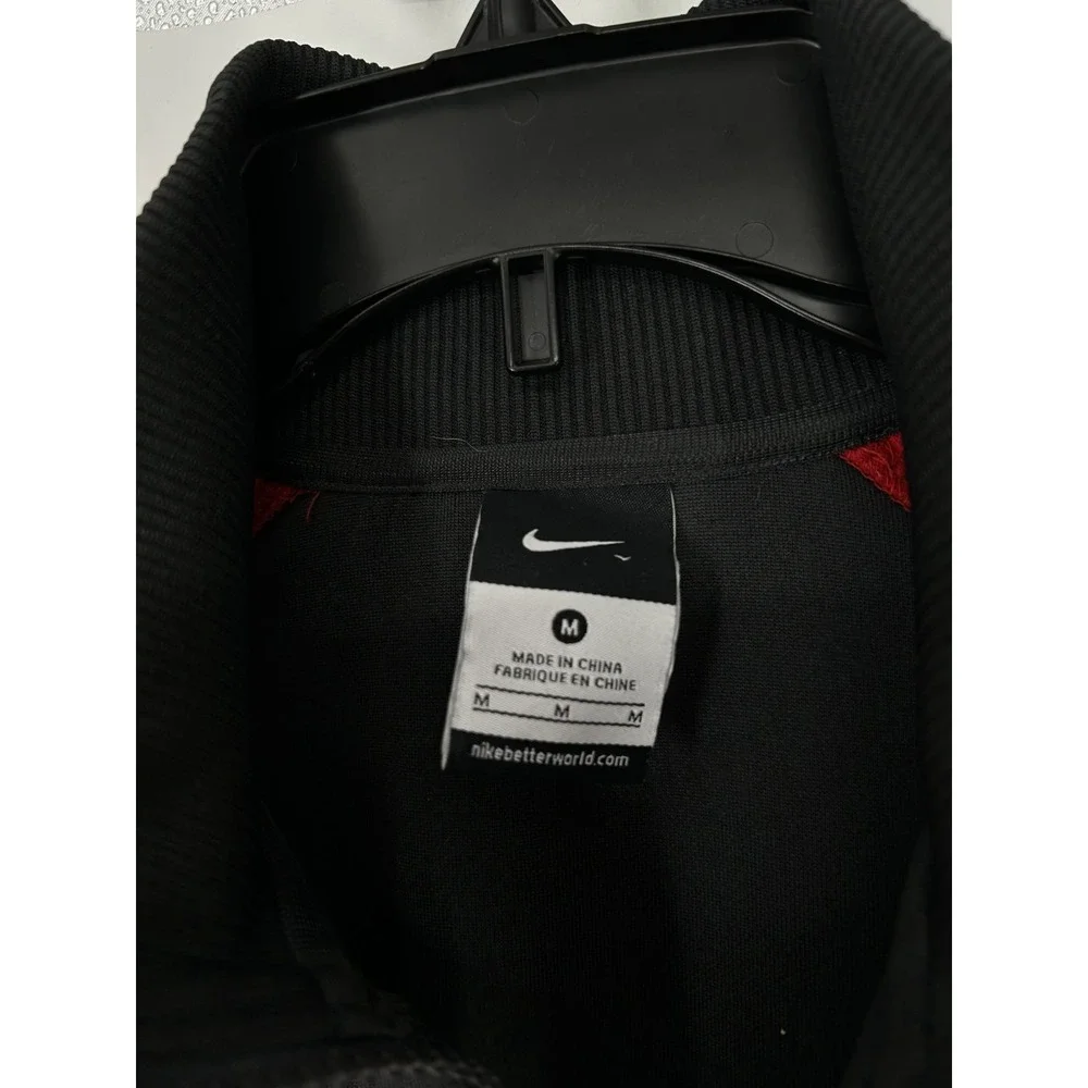 Nike Rutgers Scarlet Knights Track Jacket Mens Medium Warm Up‎ Full Zip Up Red